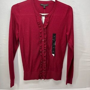 Banana Republic Burgundy Knit Cardigan